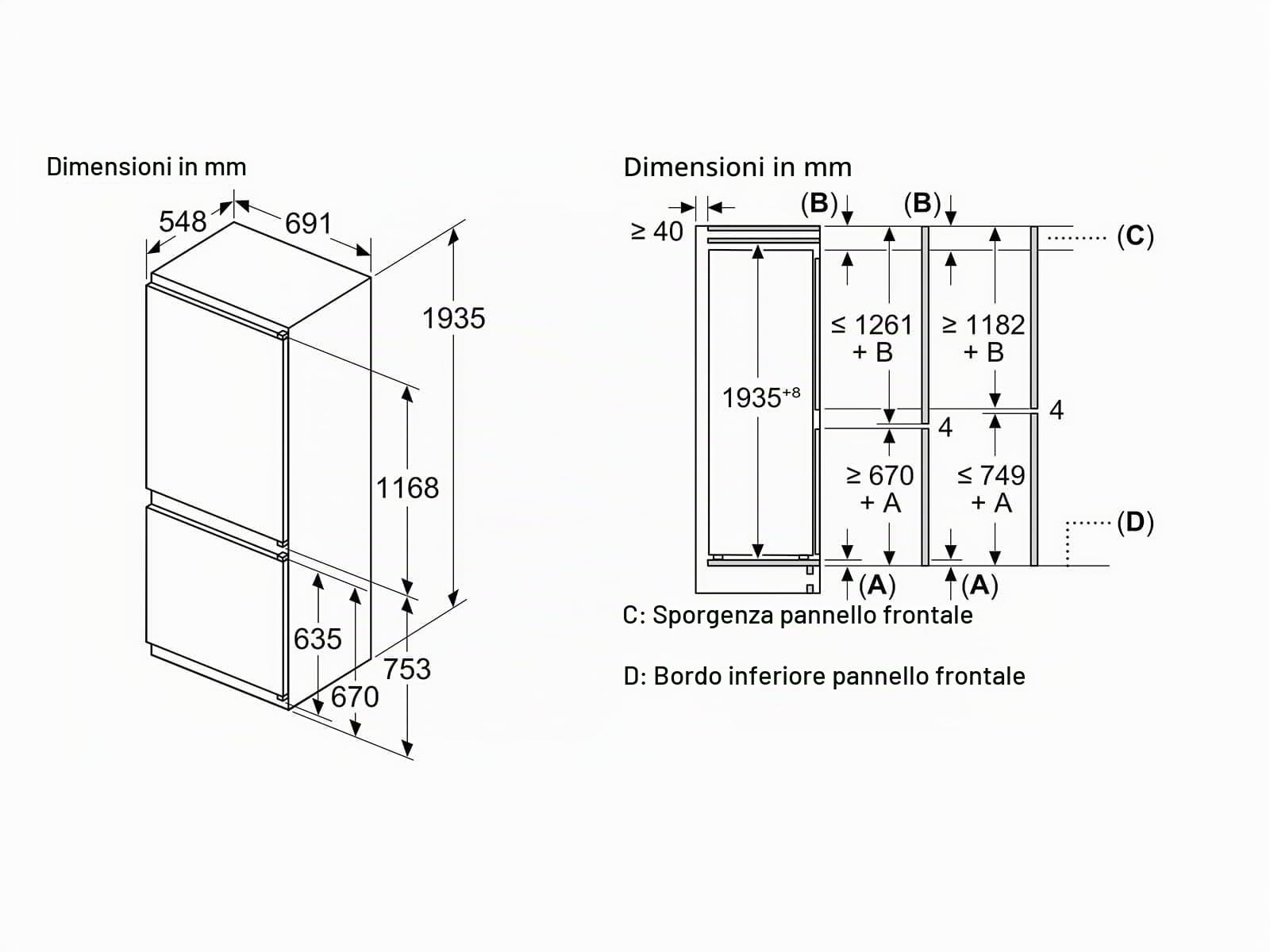 Frigorifero incasso Bosch KBN96NSE0 Home Connect