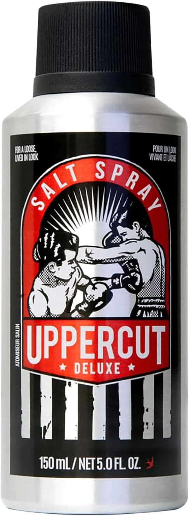 UPPERCUT DELUXE Salt Spray 5 fl oz, Texturizing Sea Salt Hair Spray, Lightweight Natural Finish, Light Hold for Volume & Texture, Pre-Styler for Blow Dry, Non-Aerosol Pump Spray, Citrus Wood Scent