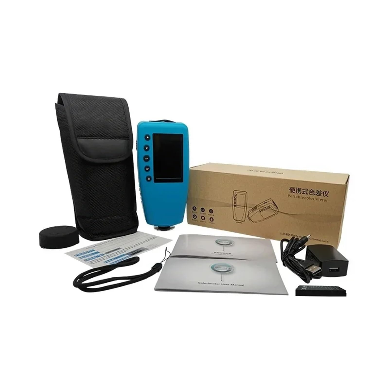 Colorimeter, Portable Colorimeter Color Analyzer, Digital Precise LAB Color Meter Tester, Color Difference Meter TFT Color Display 4mm Caliber