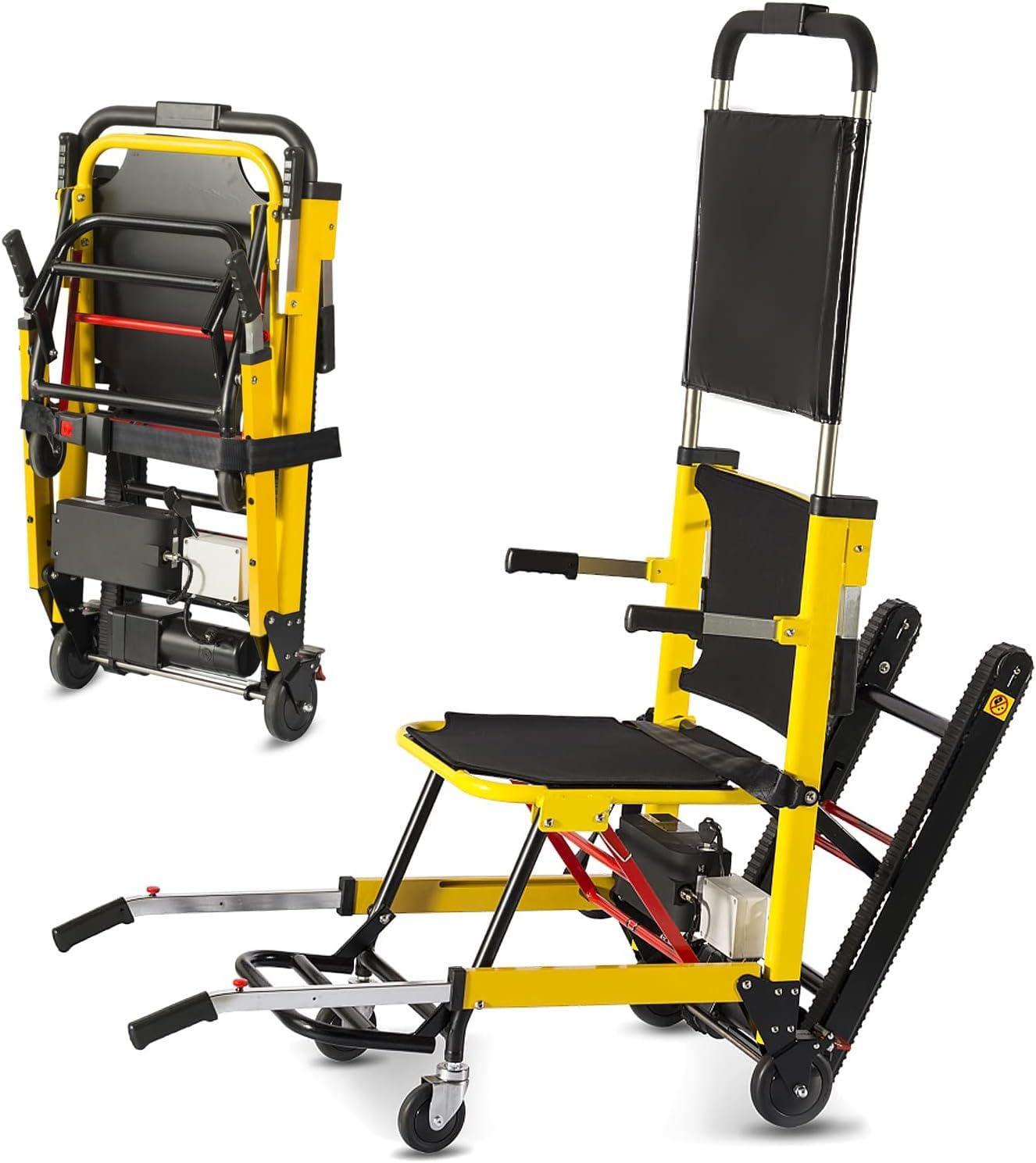 Fauteuil roulant électrique pour monter les escaliers, fauteuil roulant pliant pour monter les escaliers, fauteuil roulant assisté pour les personnes âgées, fonctionnement simple et facile à utiliser