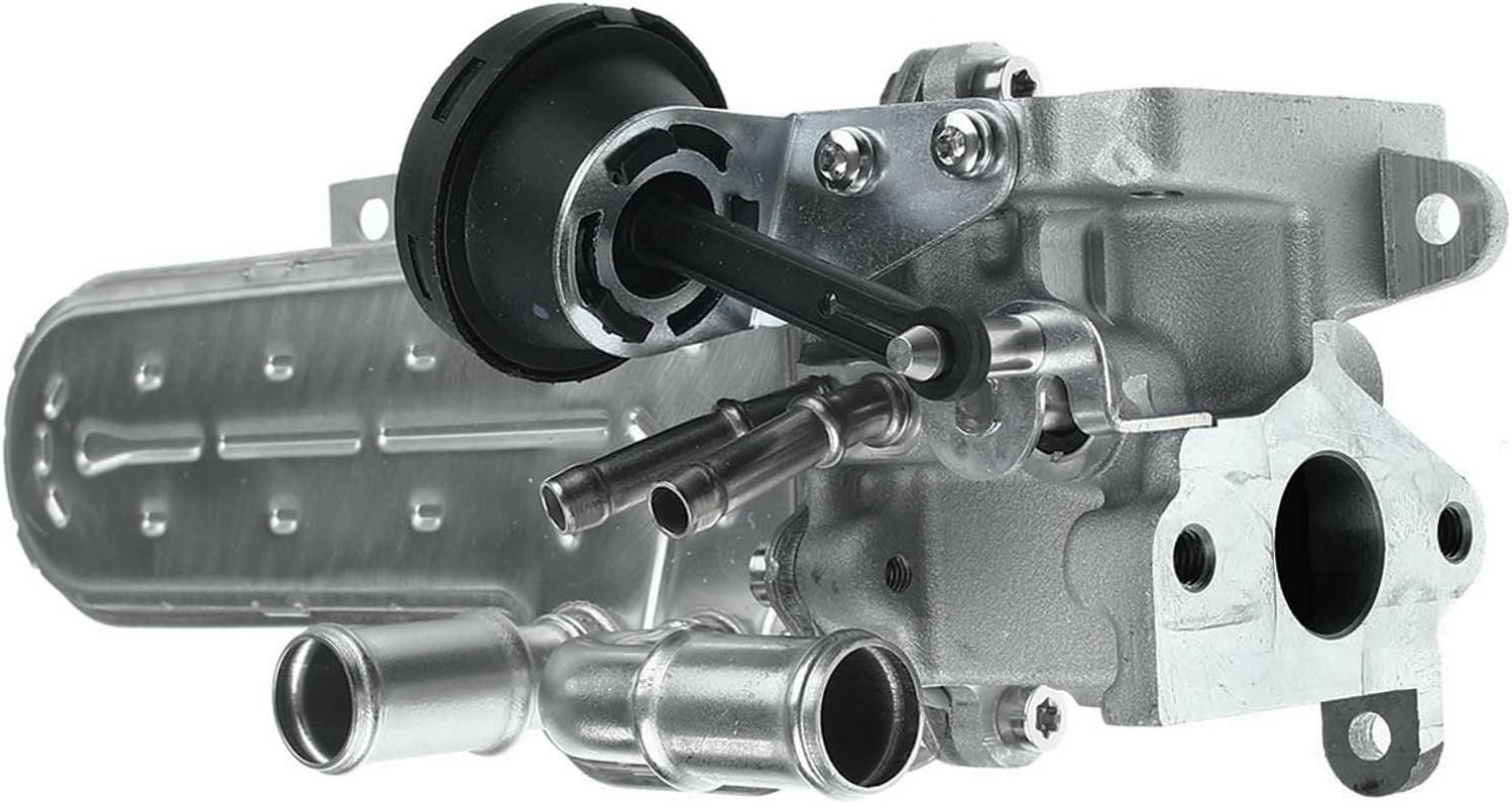 Enfriador EGR con juntas 03G131512L Compatible con Aud1 Se-at Sk0da V-W 2.0 TDI 03G131513J 03G131513D Recirculación de gases de escape de la válvula EGR