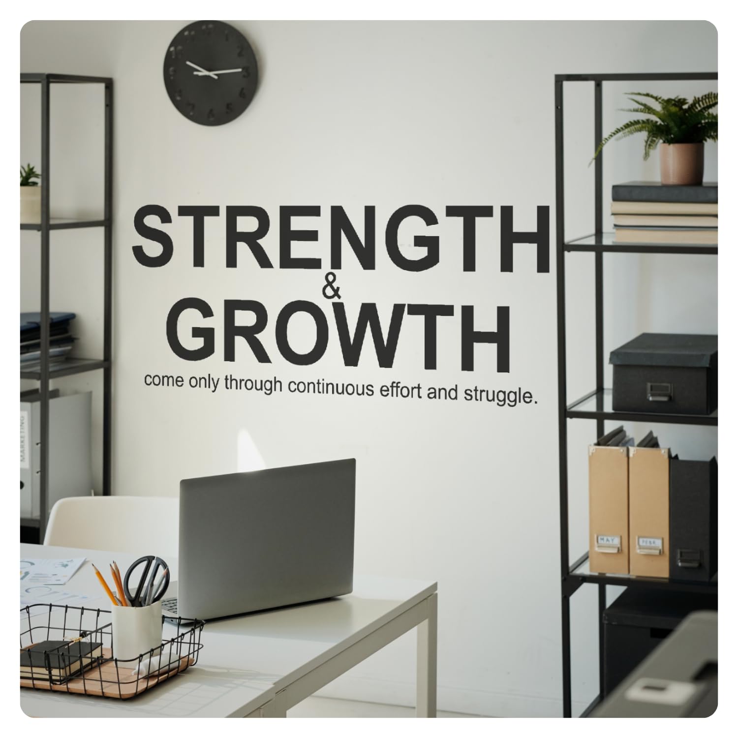 Stickers muraux de motivation vinyl inspirants pour bureau et salon