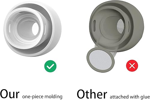 Miniatura 2 de 6 pares de almohadillas de repuesto para AirPods Pro AirPods Pro 2, puntas de silicona premium, 12 piezas con caja de almacenamiento portátil (SML)