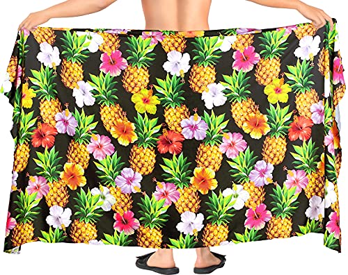 HAPPY BAY Men's Swim Bath Trunk Swimsuit Regular Surfing Swimwear Summer Sarong Long Pareo Beach Wrap One Size Multi, Floral2