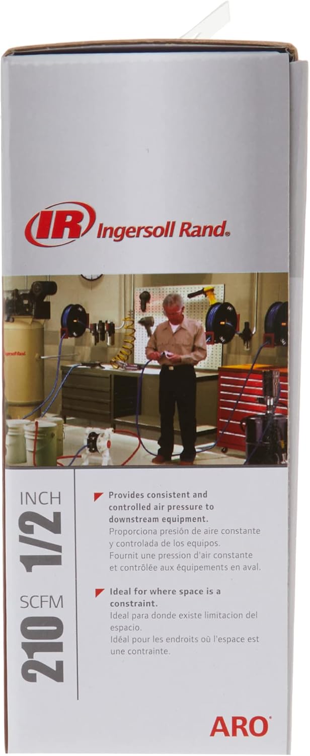 ARO R37341-600-VS Air Regulator 1/2" NPT, w/Gauge - 250 psi Max Inlet