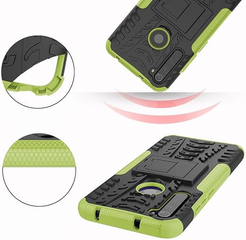 Miniatura 7 de Asuwish Funda de teléfono para Xiaomi Redmi Note 8 con protector de pantalla de vidrio templado y soporte delgado híbrido resistente resistente