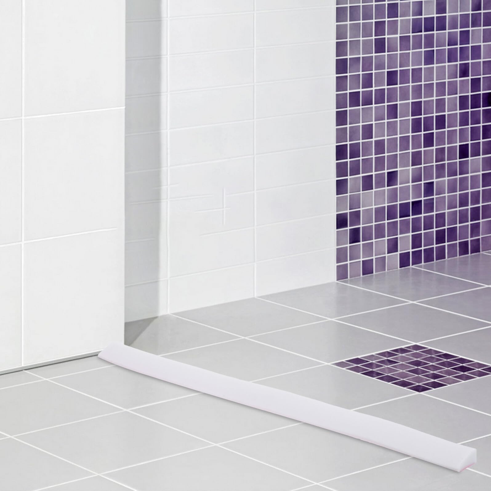 Tira de para l de Puerta 50 CM Altura 16 CM 2 Piezas Barrera de Agua para Baño y Fregadero Protector contra Saladuras pa Anslizante Segura para
