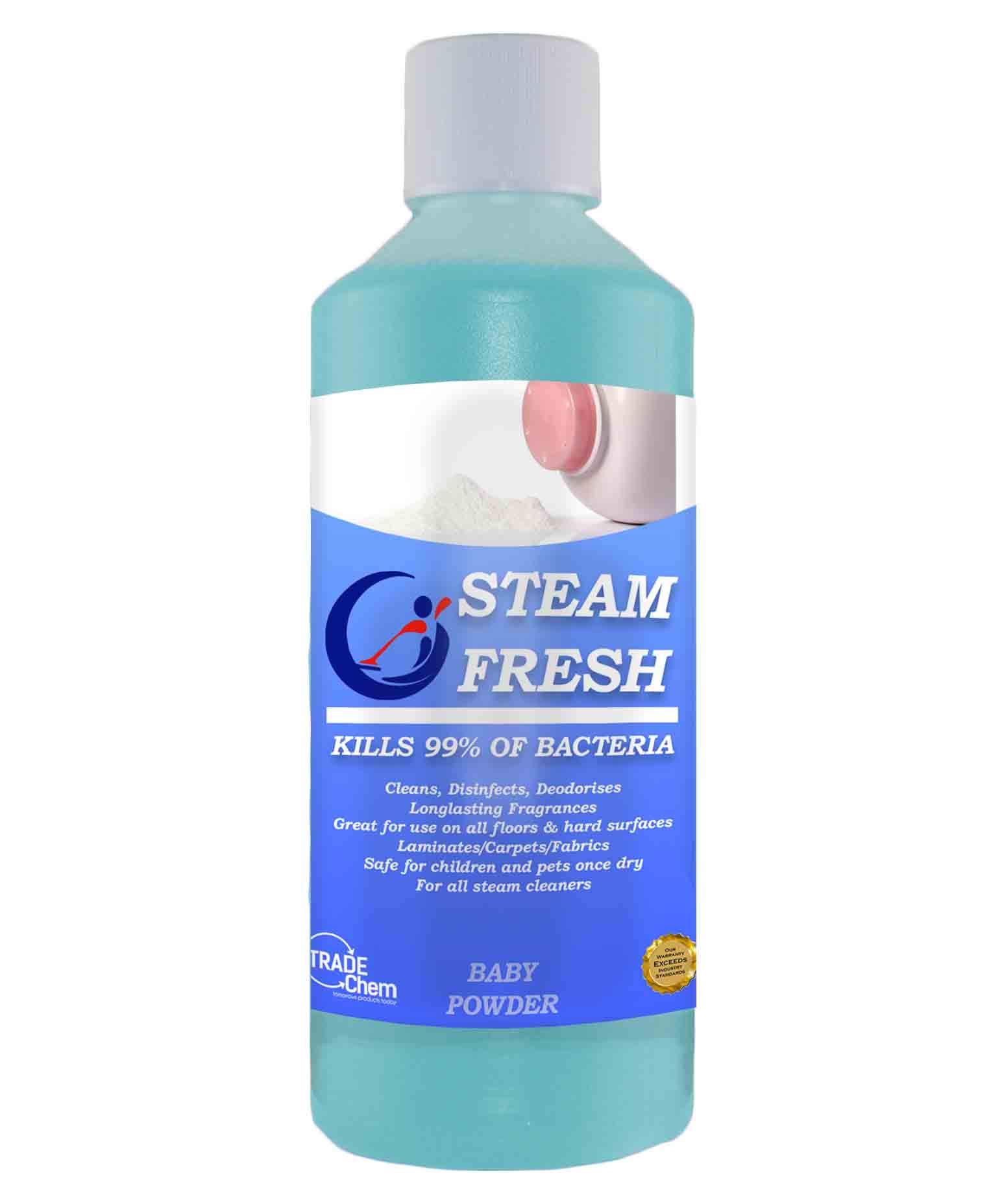Steam Cleaning Detergent Solution Cleaner Fluid- Steam Fresh 500ml (Baby Powder)