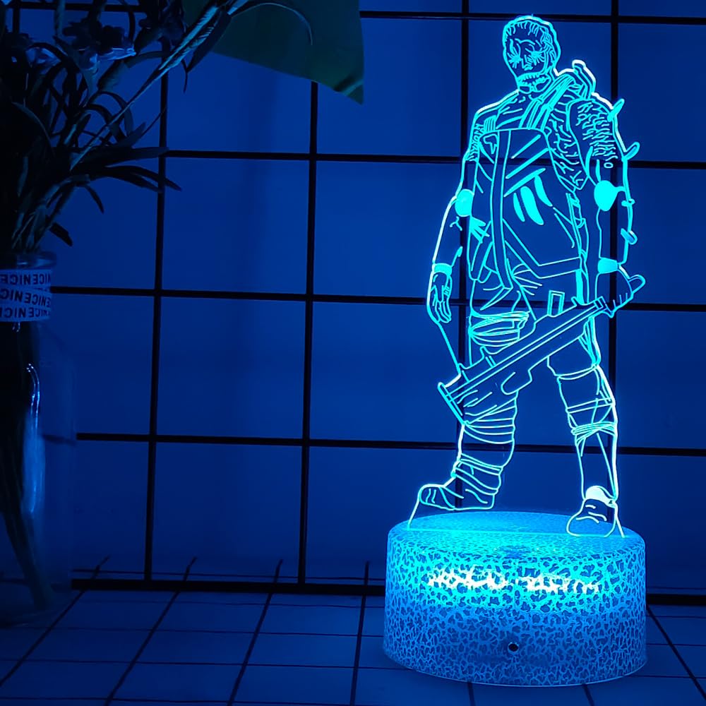 Mzcyfuy 3D Night Light, Killer Role, 16 Color Changing Cartoon USB Desk Lamp Illusion Lighting with Remote Control for Home Decor Gift for Kids (