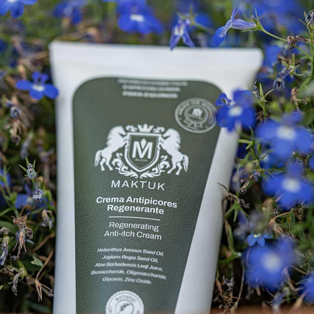 Crema Regenerante Antipicor para Caballos, Perros y Gatos MAKTUK Botanic Horses I 200 ml I. Ayuda a recuperar la Piel de tu Mascota y favorece el Crecimiento del Pelo