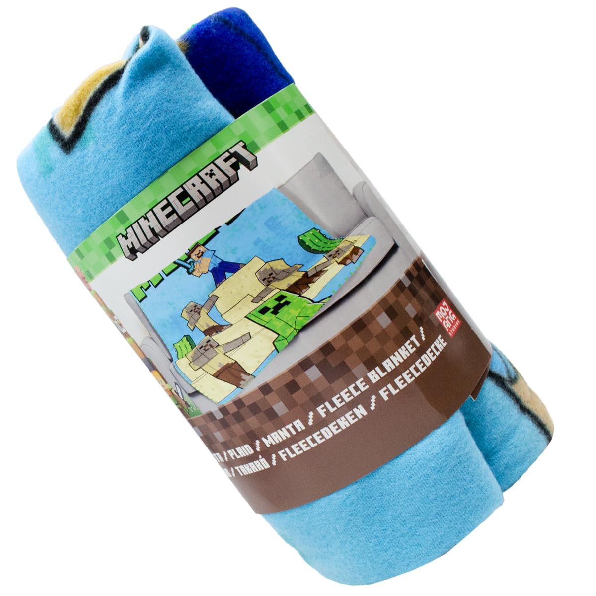 ms móvil shop Manta Polar de Minecraft 100 x 140 cm 100% Polyster – Estampa Survival Mode! | Producto Oficial