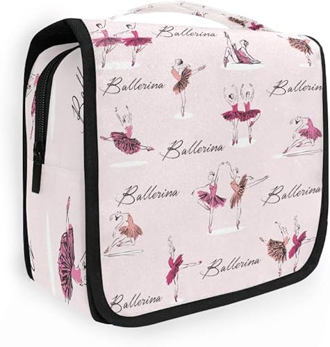 Miniatura 1 de AUUXVA Neceser de viaje, organizador de cosméticos, bolsa de maquillaje colgante para mujeres, hombres y niñas, Flor de rosa