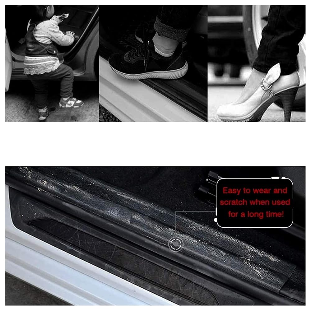 Luyhok Protezione Battitacco Per Ford Puma In Acciaio Con Protezione Portiera In Plastica, Protezione Ingresso Portiera Auto Accessori 2019 2020 2021 2022 2023 2024