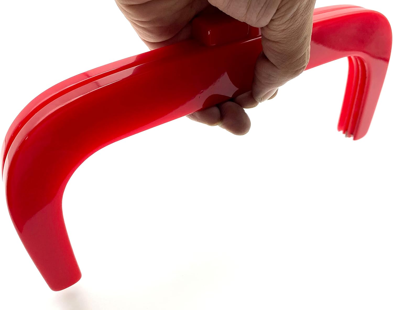 3dancraftit Acrylic Resin Rectangle Screw in Bag Clutch Purse Frame for Purse Bag Making 10" x 4 1/2" / 25cm x 11.5cm Red K30
