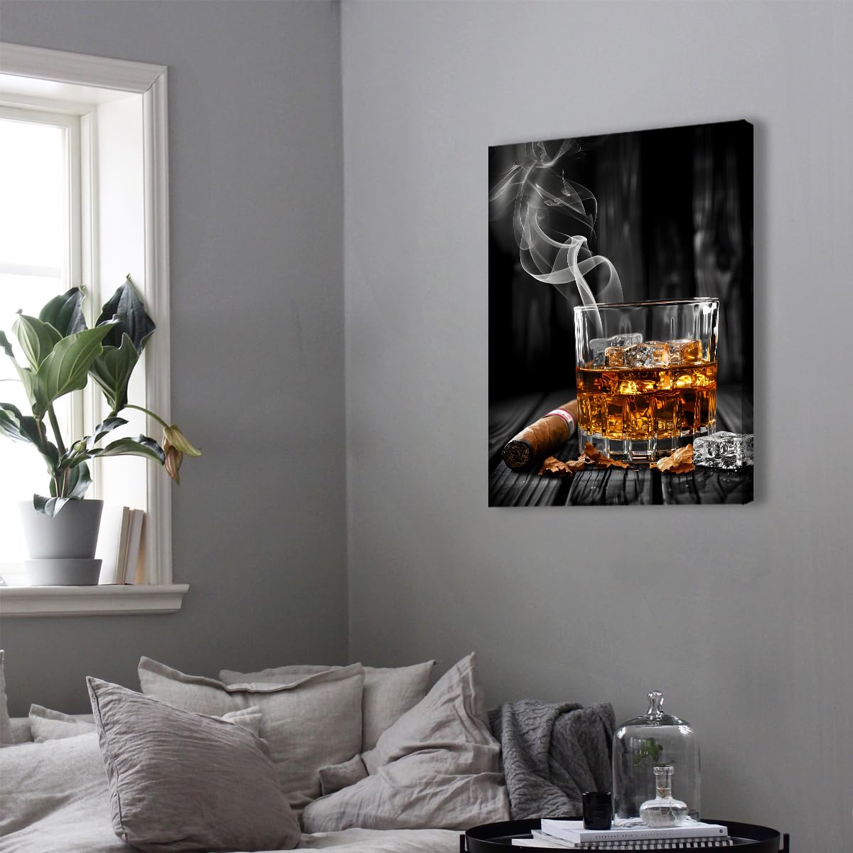 Cuadro Lienzo Cocina Arte en Vidrio Caballero 75x100cm