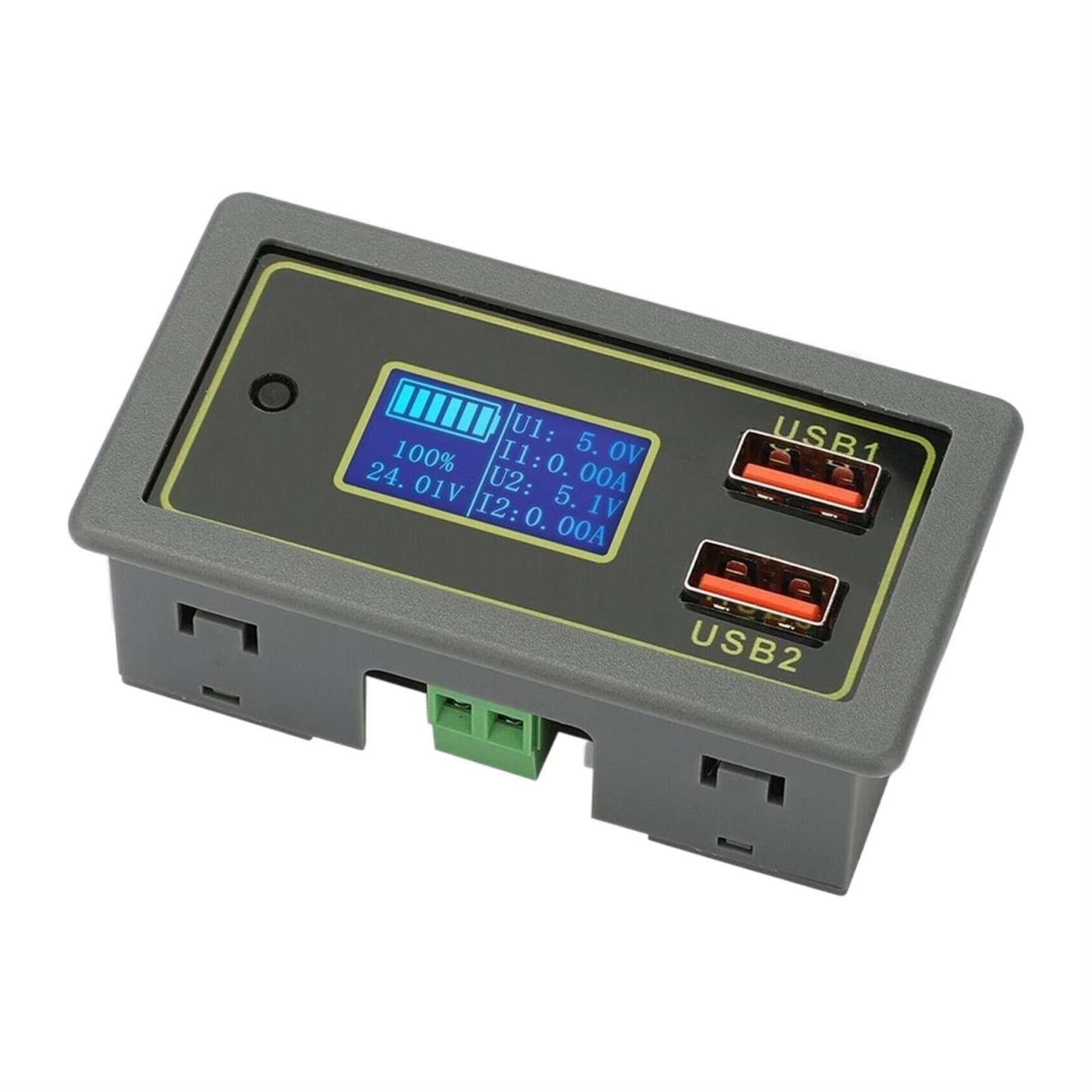 Podwójny cyfrowy wyświetlacz LED USB Samochodowy woltomierz samochodowy Monitorowanie baterii Wsparcie 3 Typ Szybkie ładowanie Precyzyjne Wykrywanie