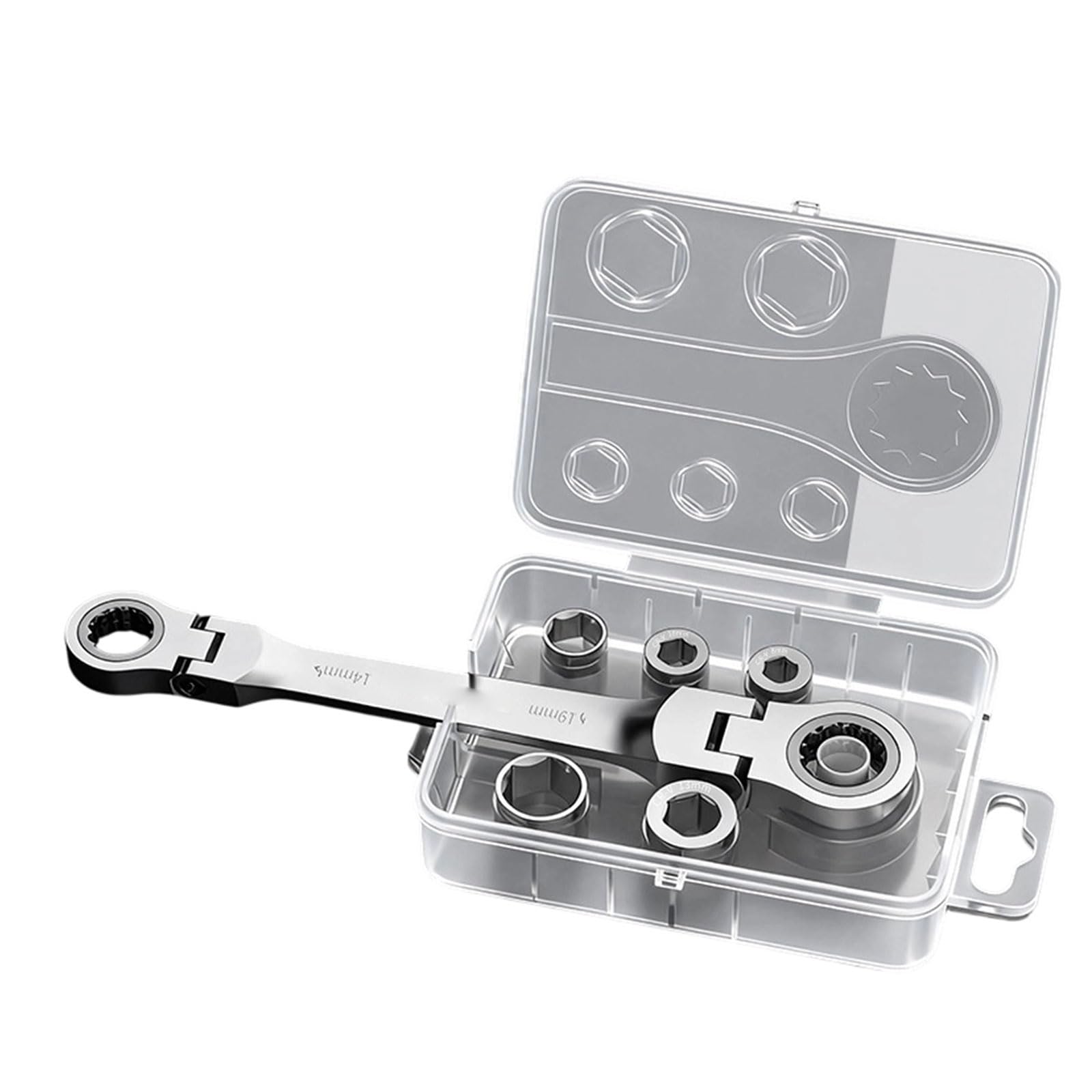 Ratchets Wrenches Bidirectional Control Ratcheting Wrenches 8 to 19mm Double Head Rusts Resistant Flexible Wrench