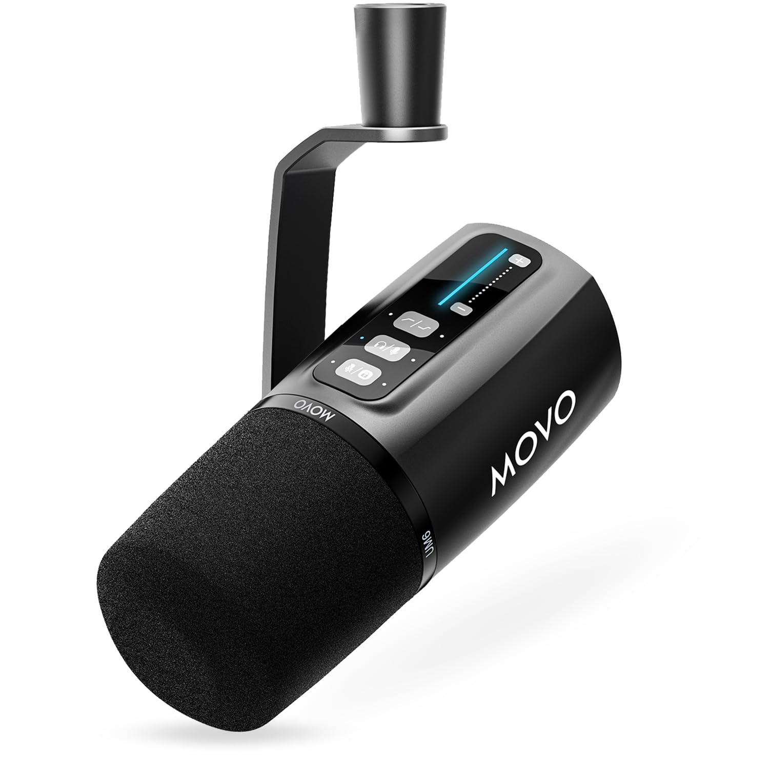 UM6 Dynamic Podcast Microphone with Built-in GainCast Preamp - XLR and USB C Outputs - Studio Mic for Gaming, Podcasting, Streaming, Vocals, Computers, and Content Creation