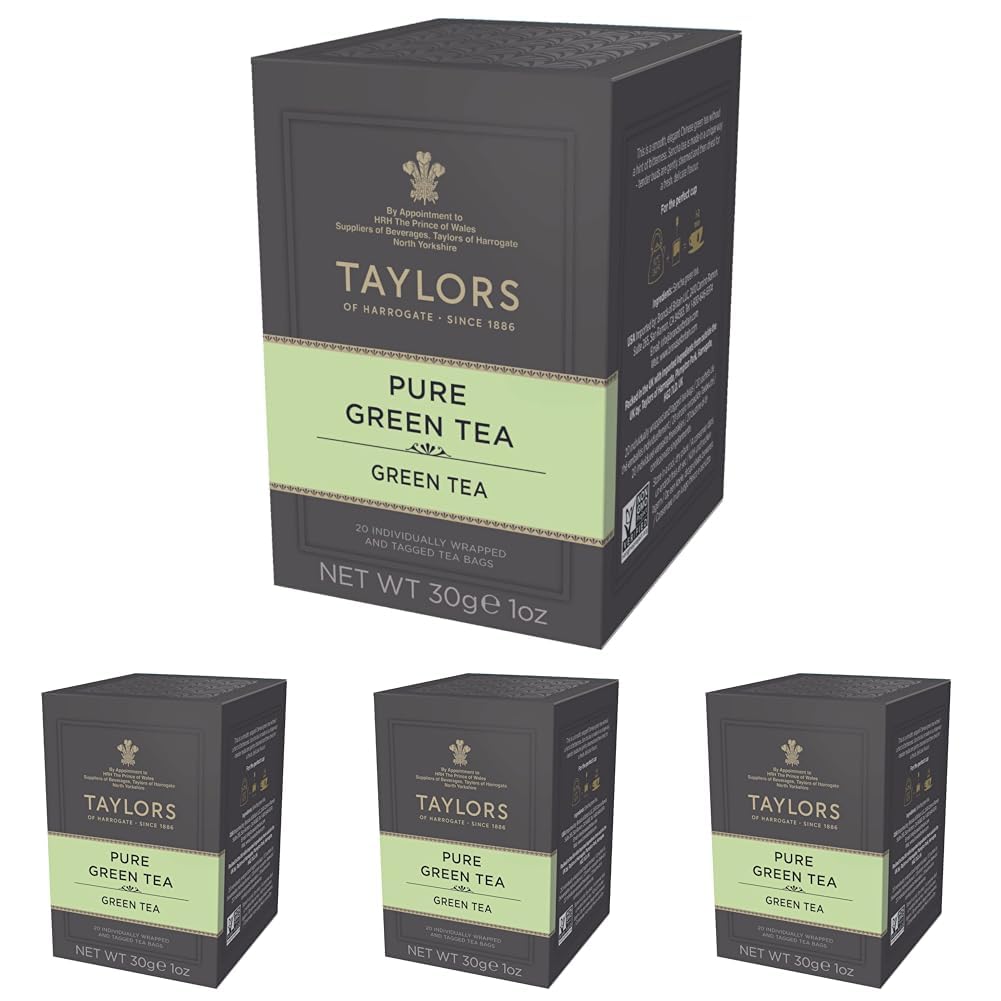 Taylors of Harrogate Pure Green Tea, 20 Count (Pack of 4)