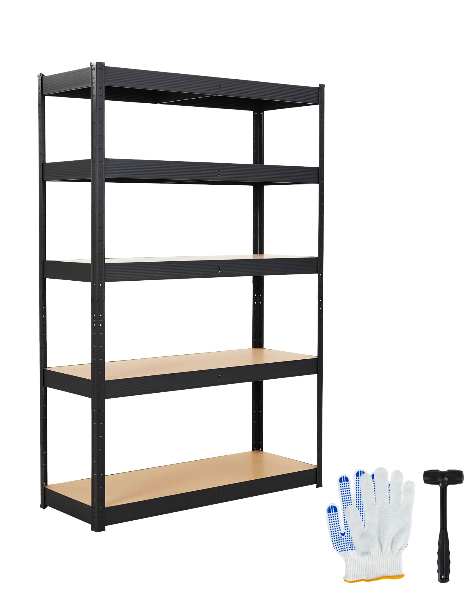 Garage Storage Shelves,36x18x72 Garage Shelving Heavy Duty Metal Adjustable Garage Shelves,5-Tier Adjustable Shelving Units,Loads 2500 LBS,Metal