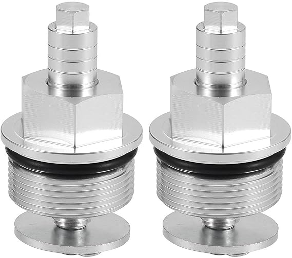 Front Shock Absorber Screw CNC Fork Preload Adjuster Bolts Cap for Honda XR200R 1984-2002 Adjustable Fork Bolts 1985 86 87 88 89 1990 91 92 93 94 95 96 97 98 99 2000 01