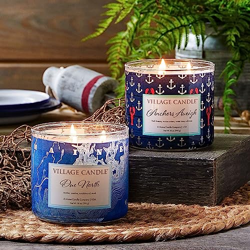 Village Candle Due North Luminary 3-Wick Glass Bowl, Scented Candle, 14 Oz. #TOP2