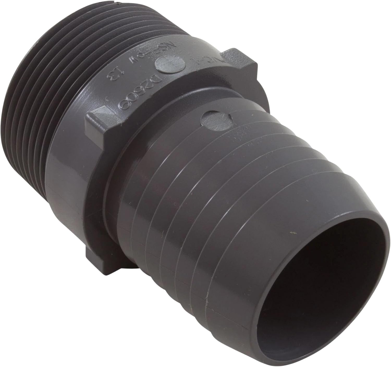 Barb Adapter, 1-1/2" Barb x 1-1/2" Male Pipe Thread : 1436-015