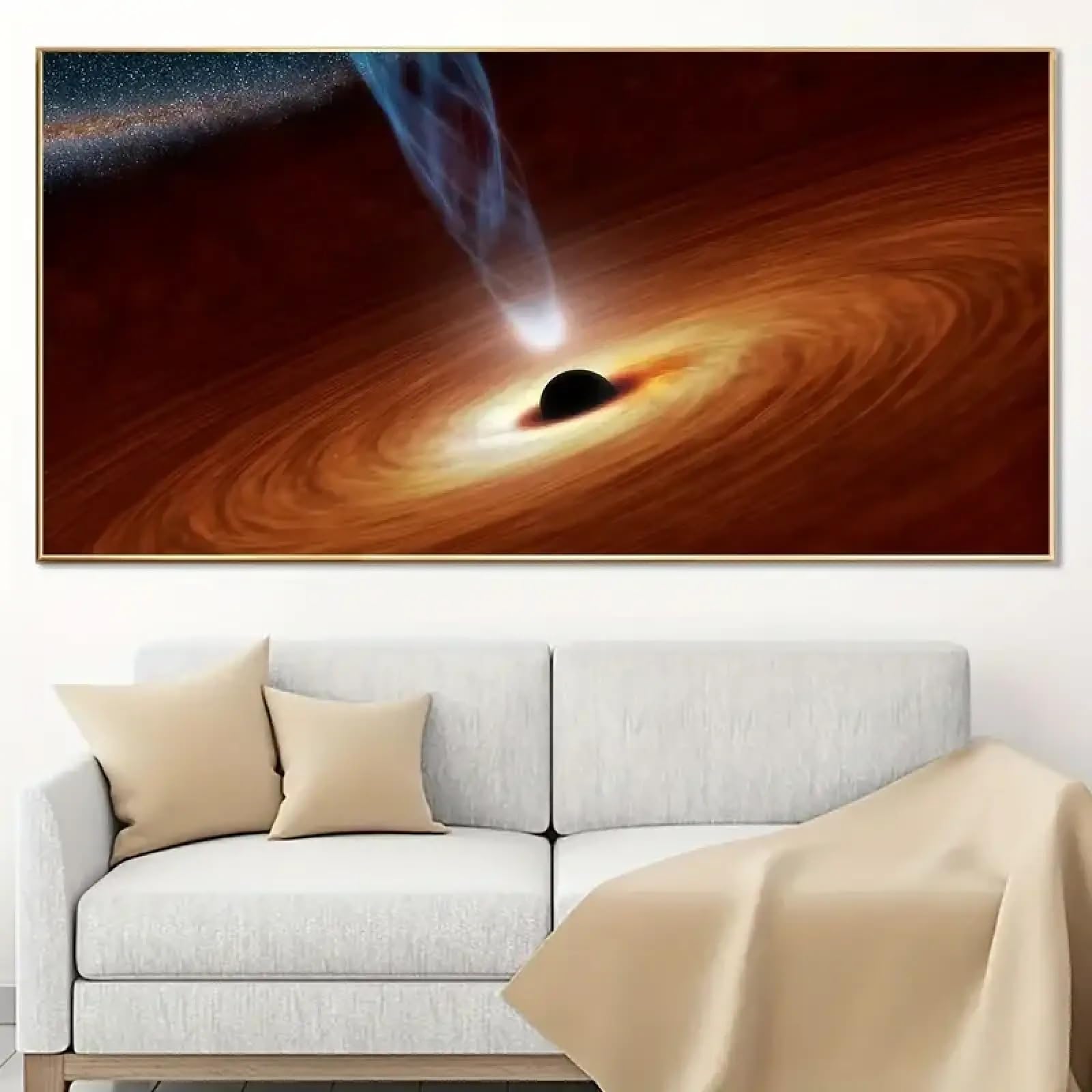 Art mural sur toile univers et tableau science-fiction 60x120 - 8