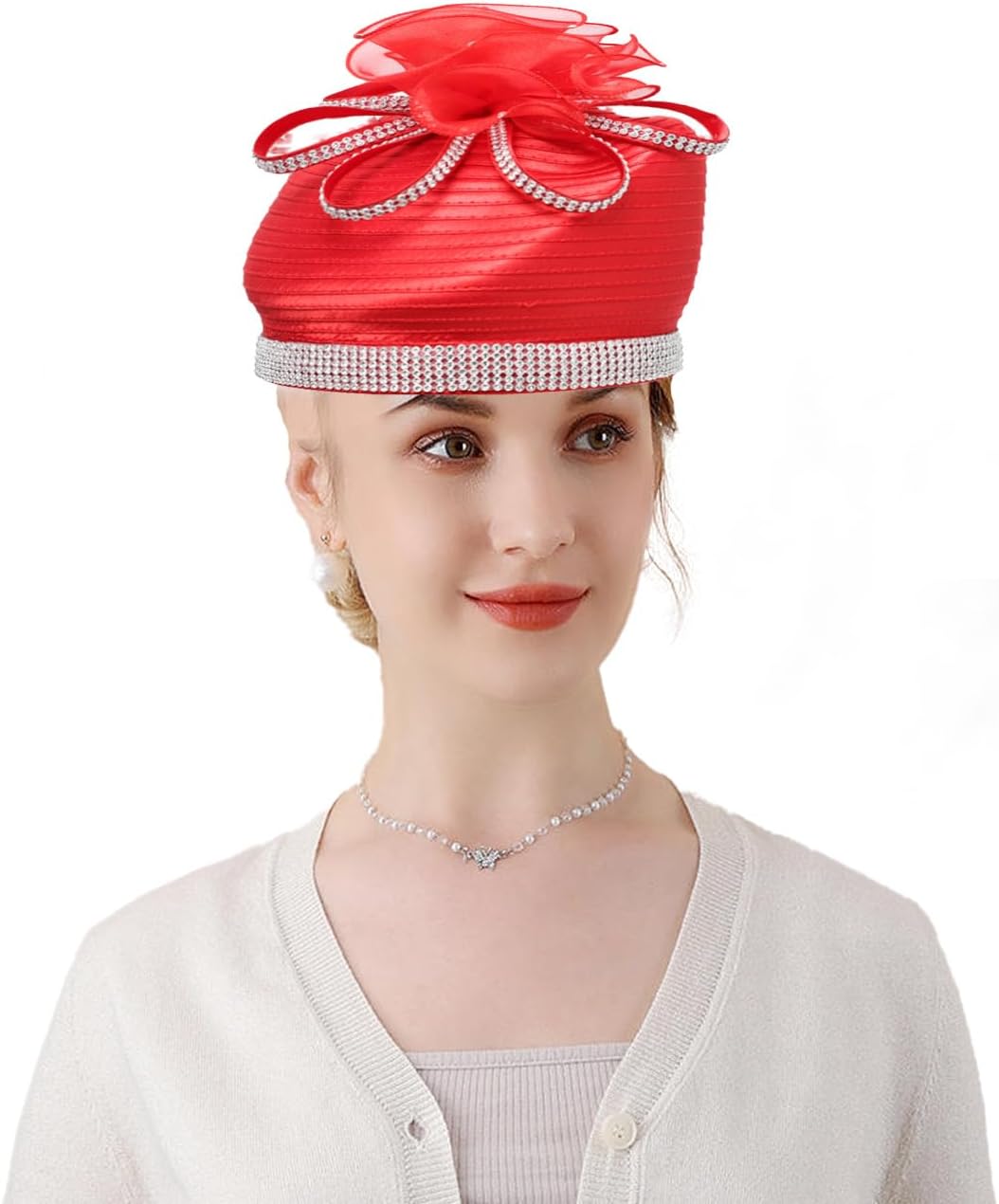 Fascinators Hat for Women Church Tea Party Pillbox hat Derby Wedding Cocktail Hats