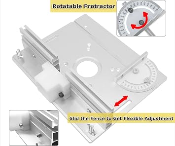 Router Table Insert Plate, Aluminum Alloy Router Plate