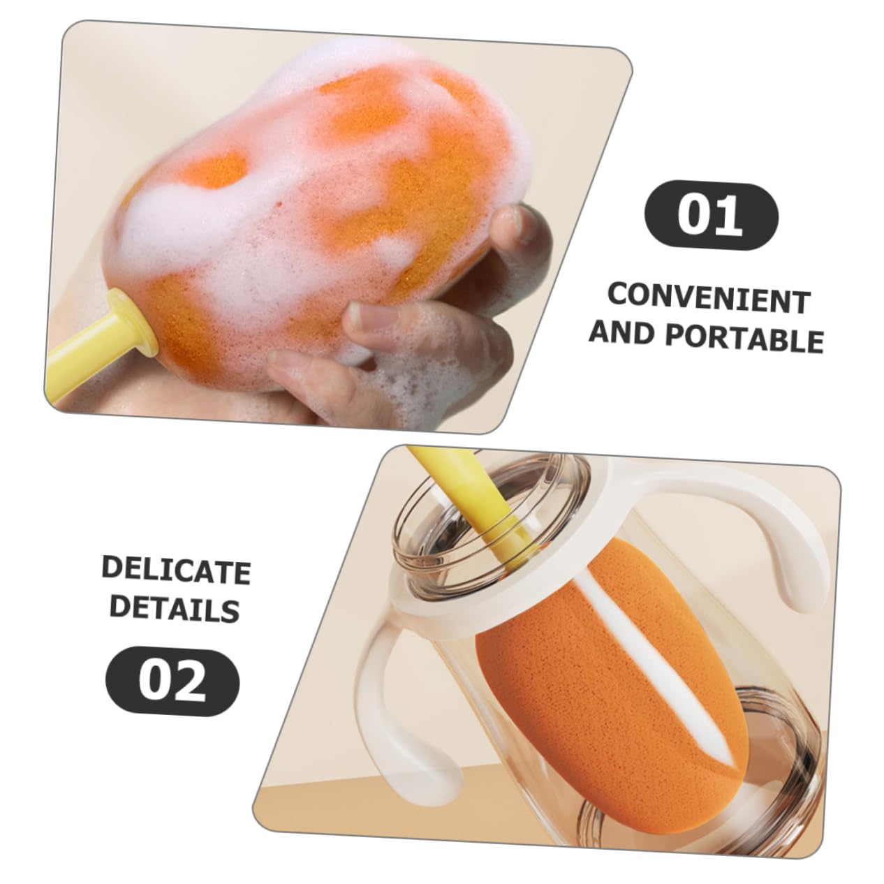 3 Series Cepillo De Limpieza De Botellas Biberones Y Botellas De Agua Y Verde Accesorio De Cocina Multiusos para Colgar Leche 2 Piezas X 3