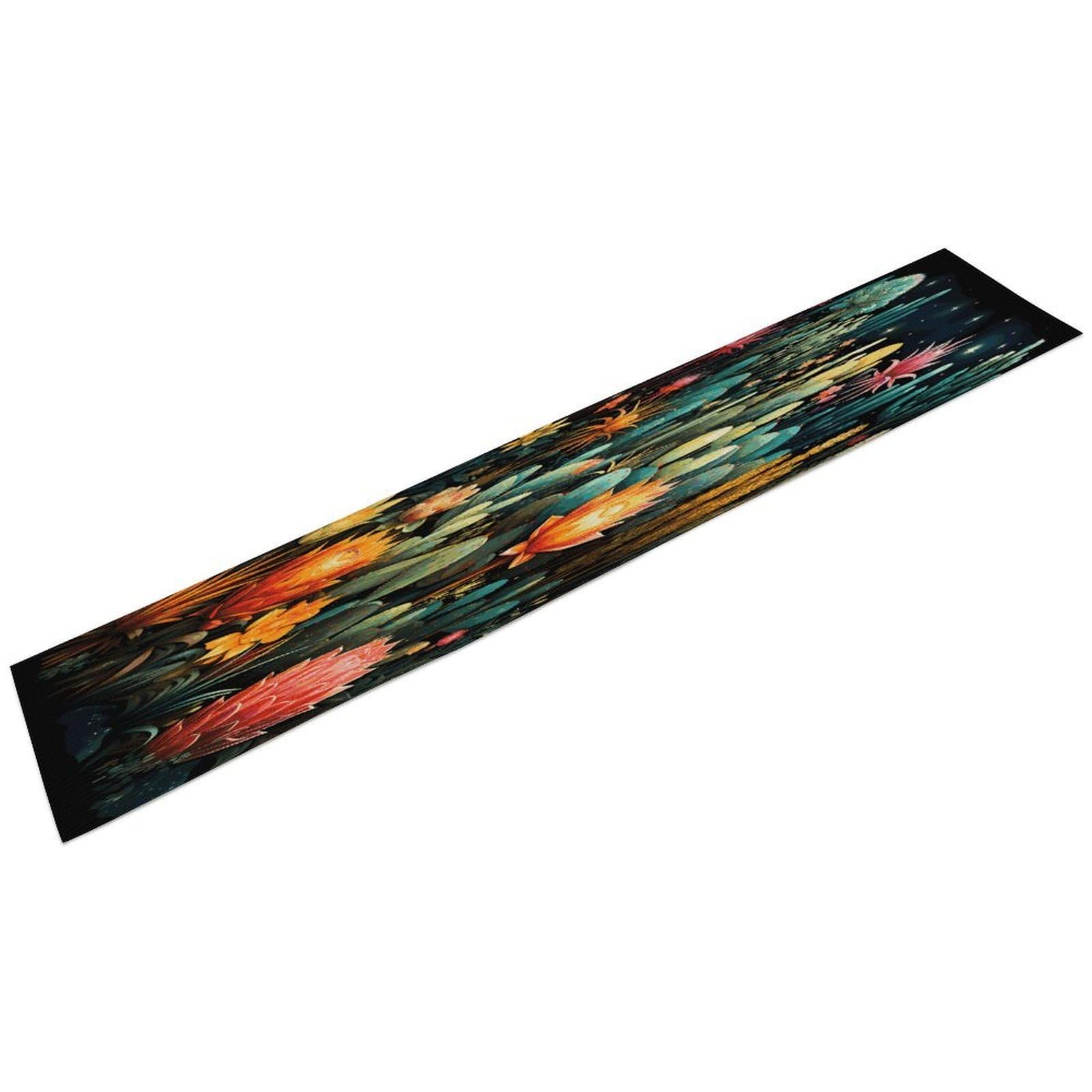 Colorful Cactus Pattern Table Runner Linen Long Table Runner Farmhouse Rustic Table Runners Table Decoration for Party Home Kitchen Dining Holiday Decor 13 X 72 Inch
