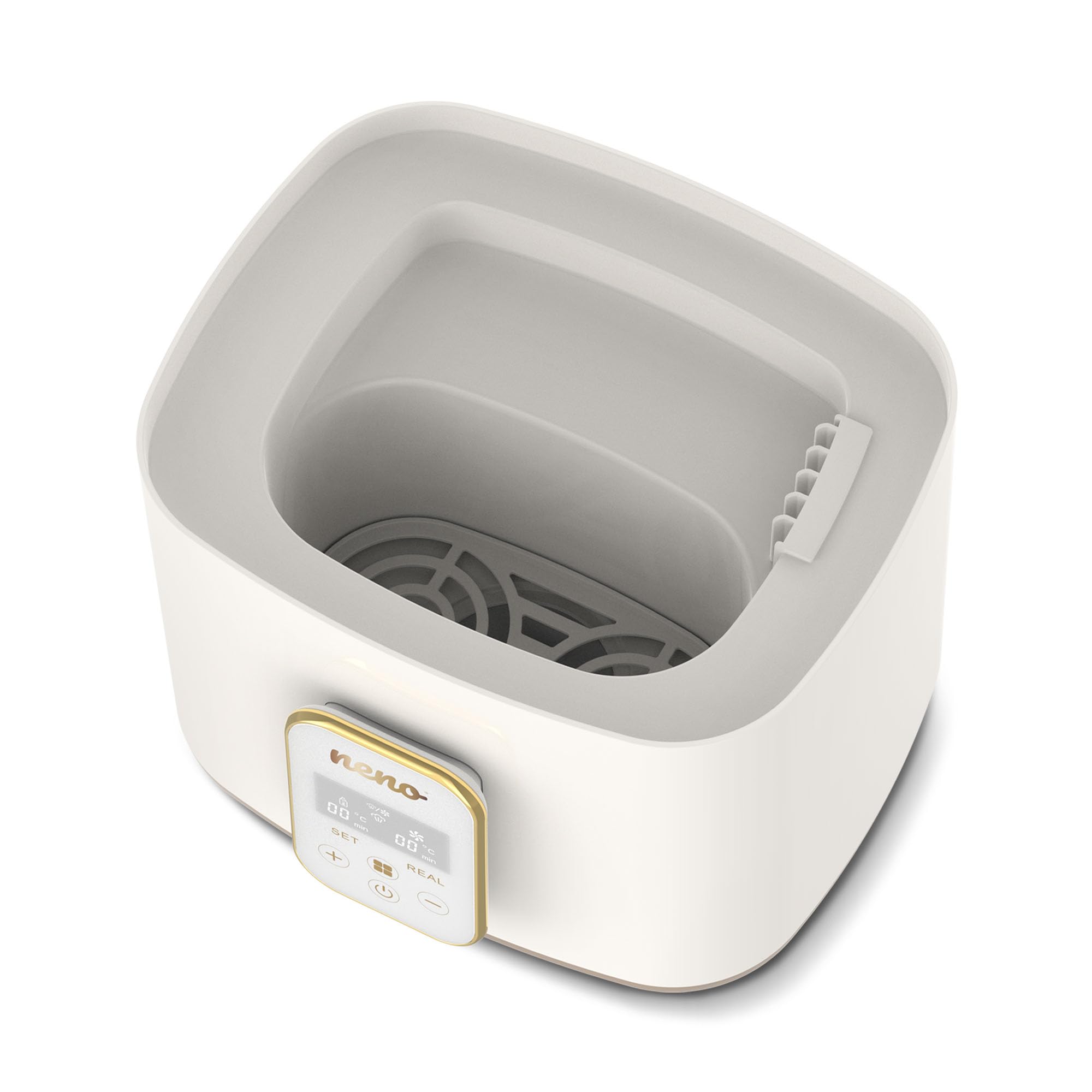 NENO Puro Sterilisator für Babyflaschen – 4-in-1 Gerät mit Trocknung & Flaschenwärmer Baby – Dampfsterilisation 100°C – Touch-Bedienfeld – Platz für 4 Flaschen