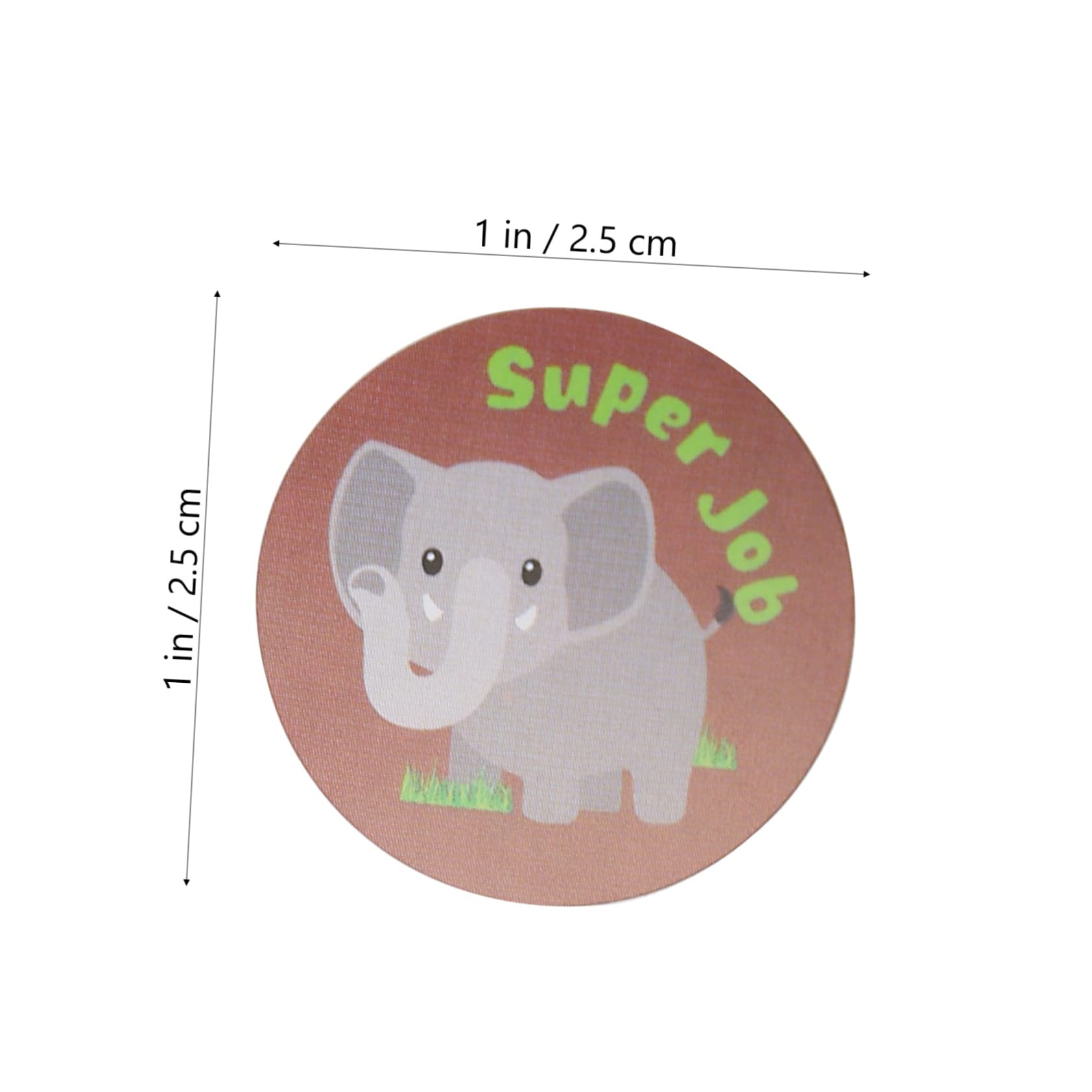 STOBOK 8rollen Tiermotivationsaufkleber Für Junge Mädchen Süße Tierbelohnungssticker Bunte Klassenzimmer-dekoration Für Belohnungssysteme Und Kreative Projekte