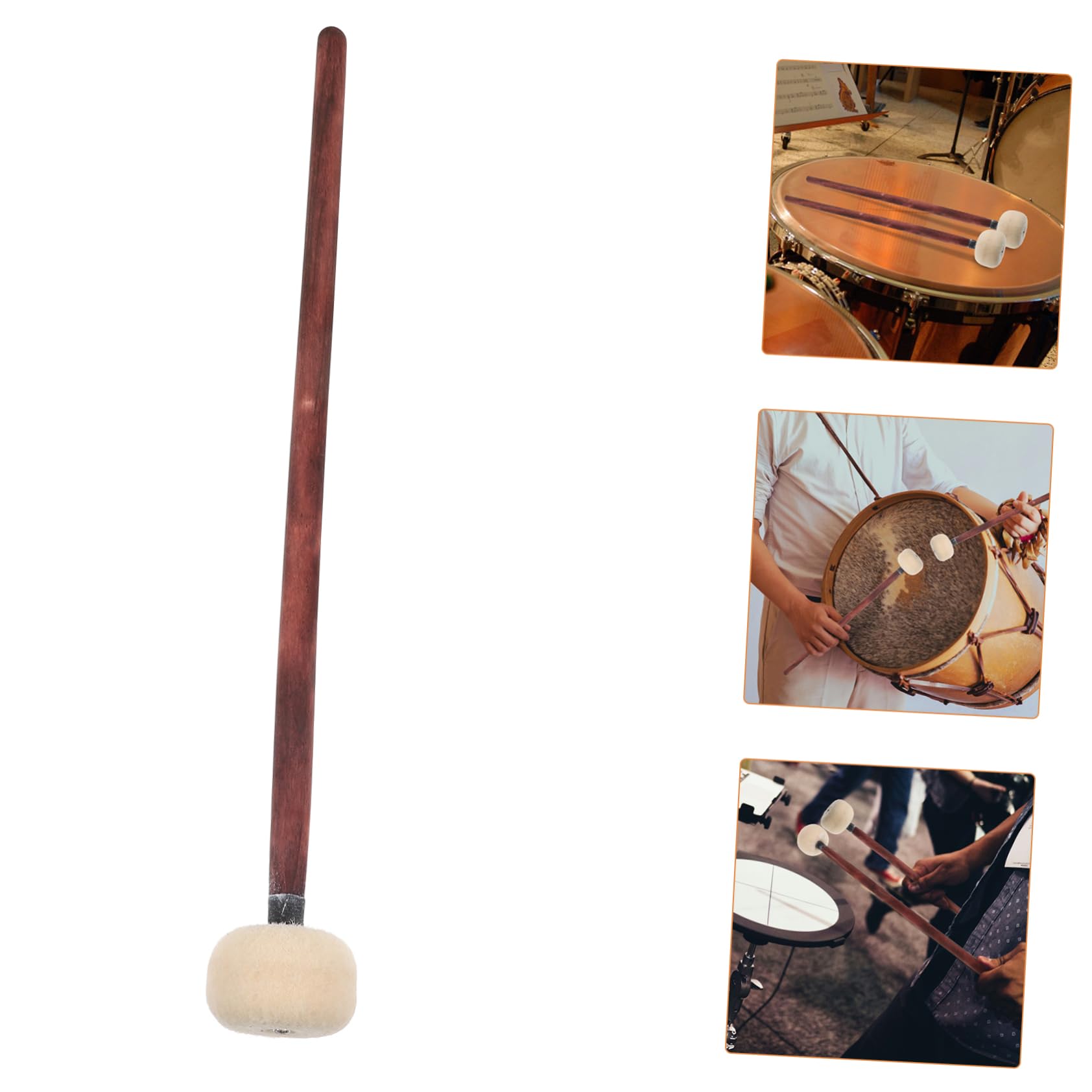 ifundom 6pezzi Bacchette Per Batteria Legno Con Testa Per Percussione Strumento Musicale Elegante e Pratico Per Tuning e Pratica Di Batteria