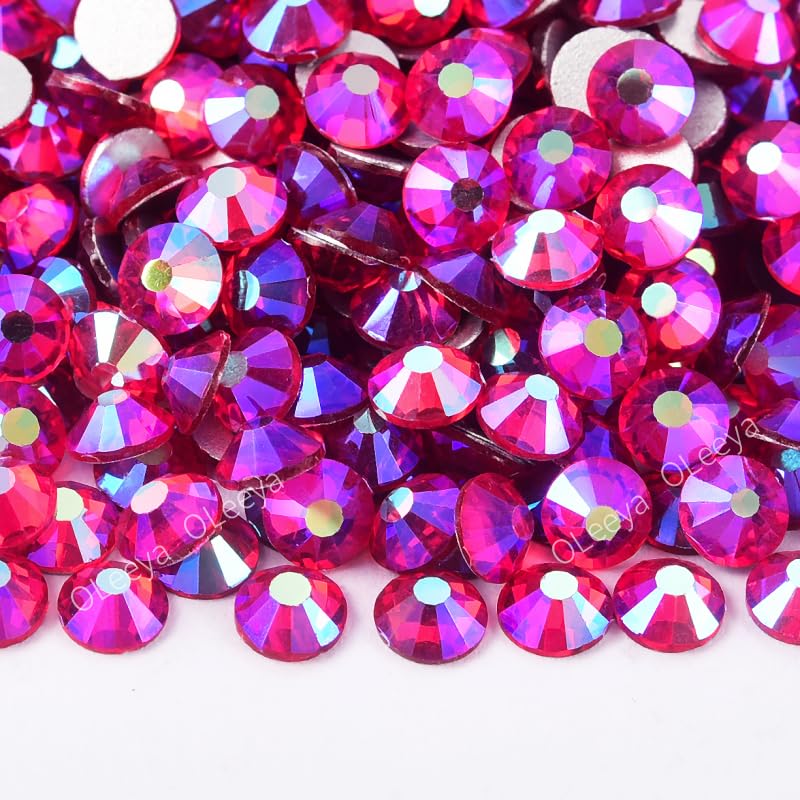 14400 pezzi SS3-SS34 Unghie glitterate senza strass con retro piatto per accessori per unghie, arancione, SS6-14400 pezzi, viola aria SS4-14400 pezzi