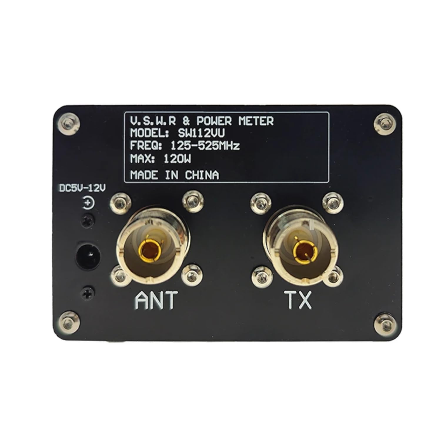 Mcbazel Surecom SW-112VU Power Meter Fréquence 125-525MHz Plage de Puissance 0-120W V.S.W.R. & Mètre de Puissance, Supporte Le Mètre de Puissance RF Réfléchi Avancé de 50 Ohms
