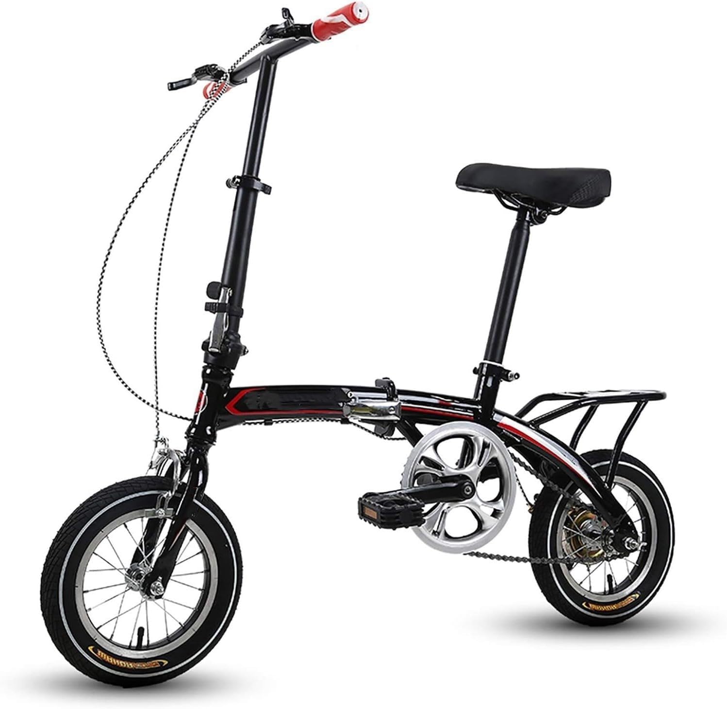 Bici Pieghevole 12 Pollici, Bici Città Compatta, Per Studenti Adulti, Mini Bici Pieghevole Leggera Per Bici Lavoro B,12inch