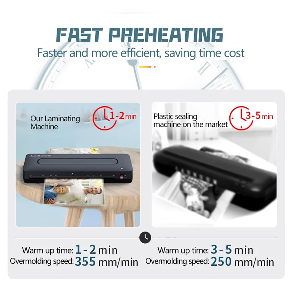 Laminator do zdjęć A3, papierowy laminator na gorąco i na zimno, laminator na gorąco i na zimno, maszyna do laminowania, 2-minutowe rozgrzewanie