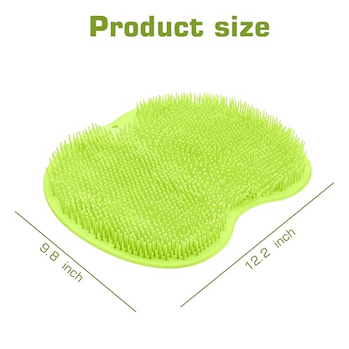 Miniatura 7 de Alfombrilla exfoliante para pies de ducha, limpiador de espalda, almohadilla de lavado de baño, con ventosas deslizantes, para uso en tazas de