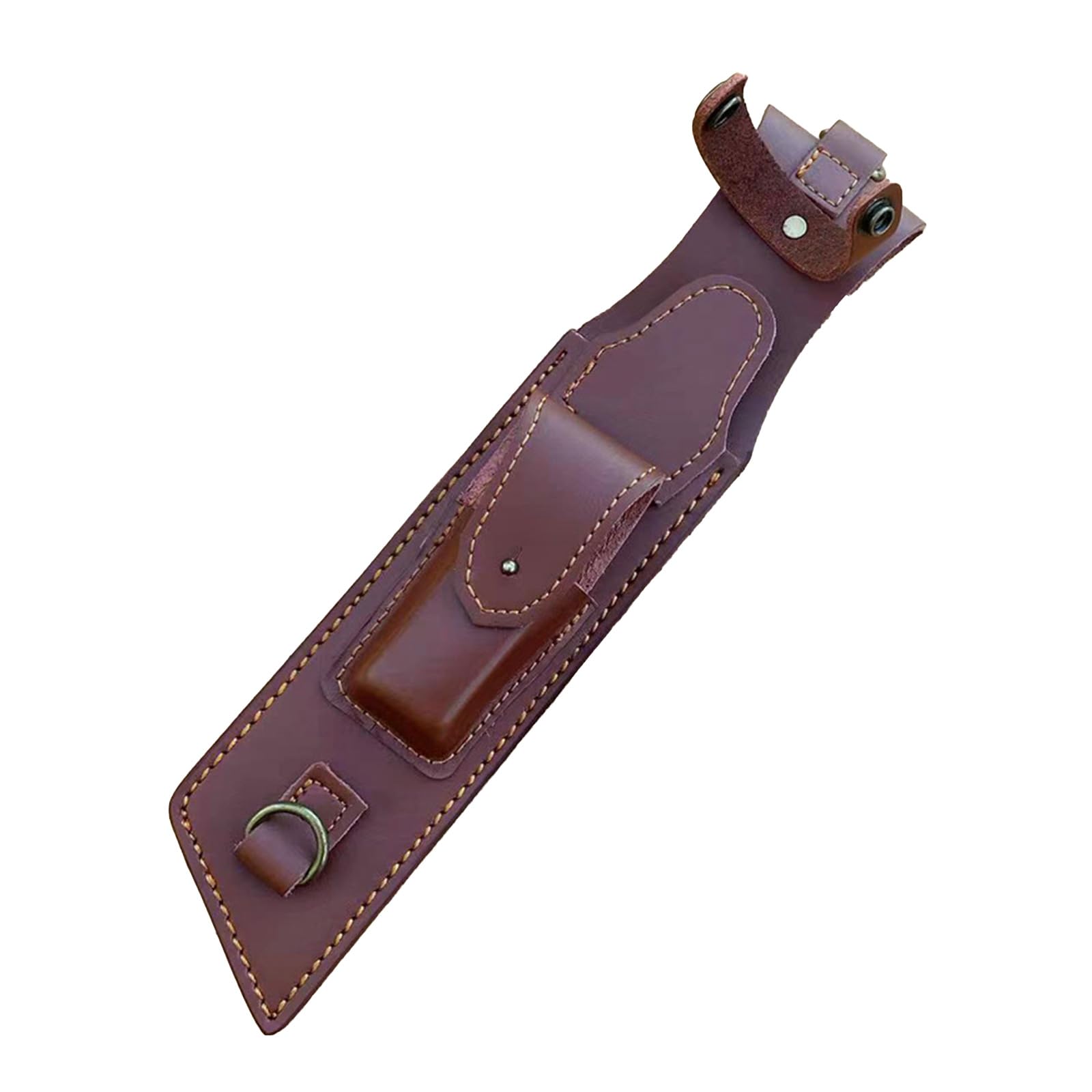 Apglsxy Scabbard Straight Cutter Folding Cutter Pu Leather Case Storage Case Covers Bag Outdoor Pu Leather Sheath