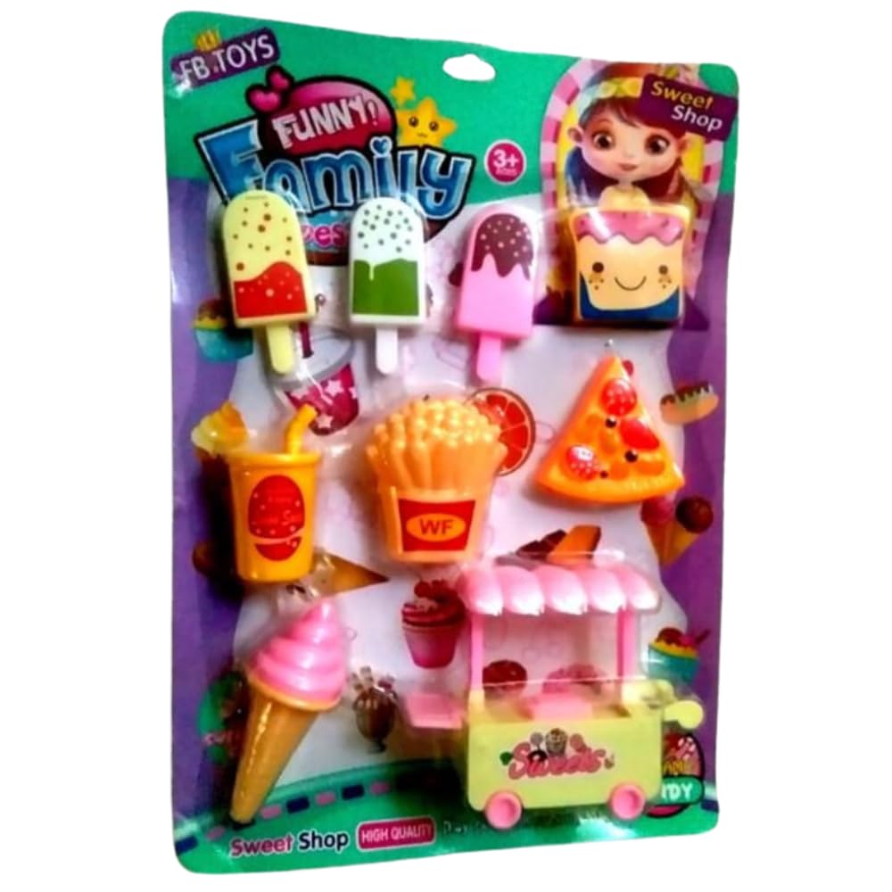 R Singh Enterprise Plastic Pretend Play Food Educational Ice-Cream Trolley Sweet Shop Cart for Kids (B0CTJT2YCQ) Amazon Price History, Amazon Price Tracker