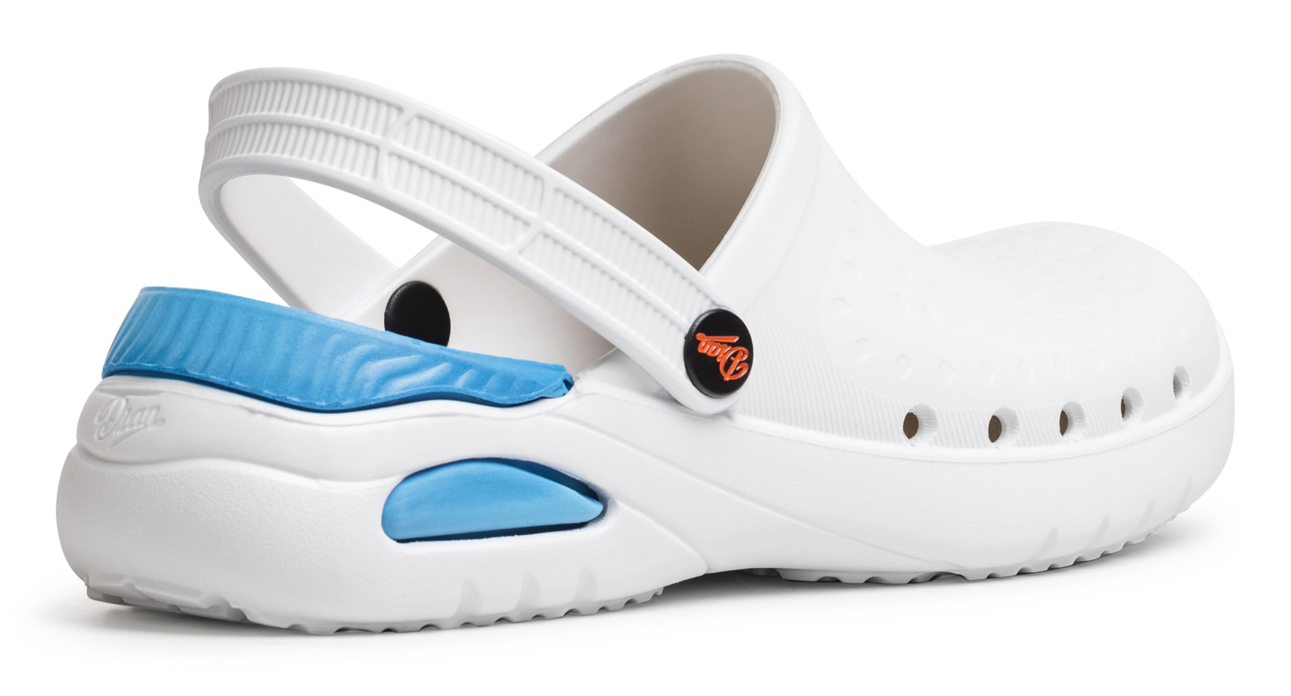 Dian Clog- Ultraleichter, Antibakteriall, Rutschfester Sicherheitstrainer, ideal für Krankenhaus-, Gesundheits-, Küchen- und Reinigungspersonal, Eva Soft Weiß, 41 EU