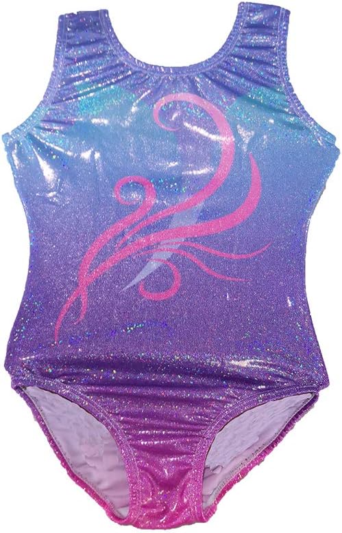 Aosva 5 in 1 Gymnastics Leotards Set for Girls One-piece Sparkle Colorful Dancing Athletic Leotards Shorts Set 2-14Years - Image 3