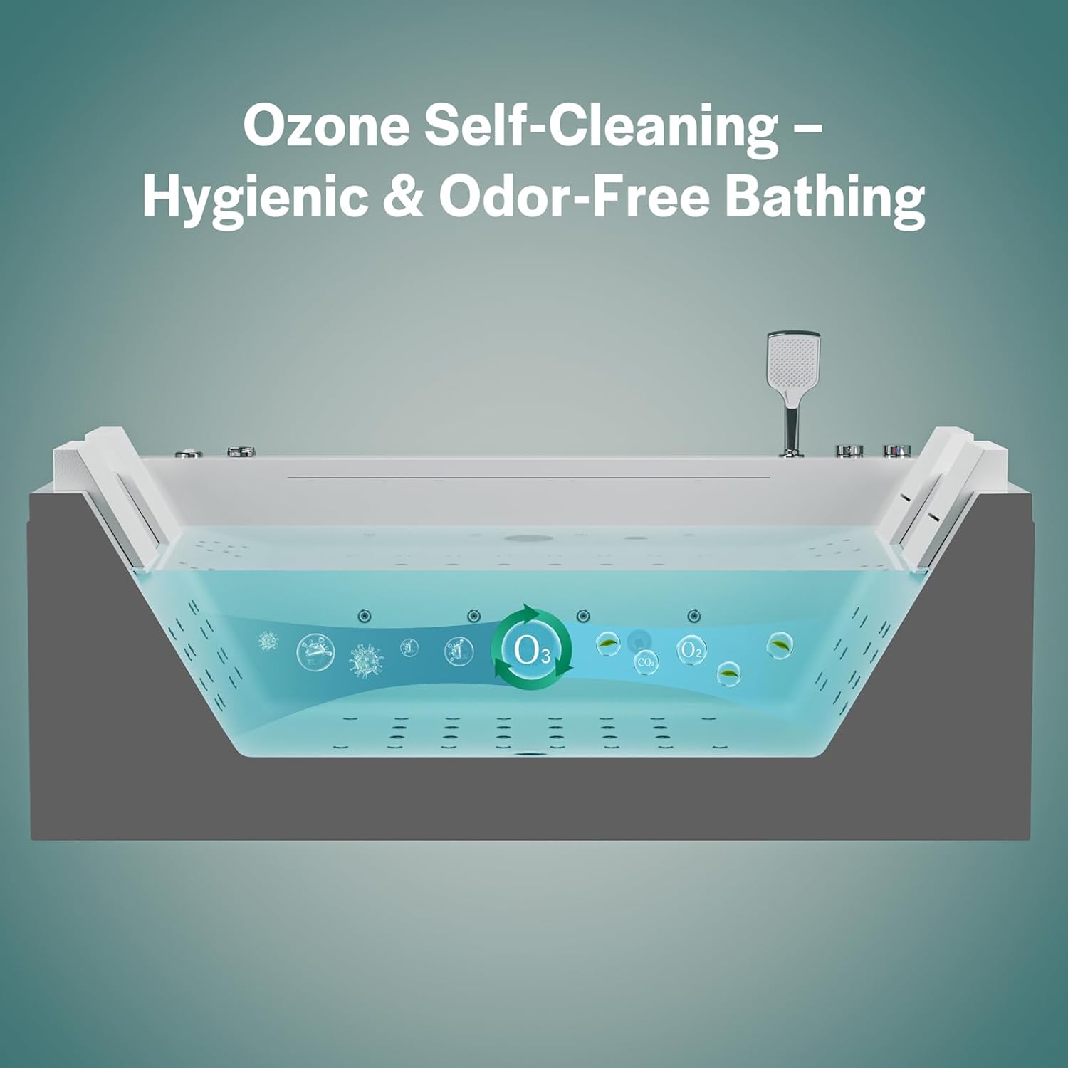 Diagram of ozone self-cleaning system