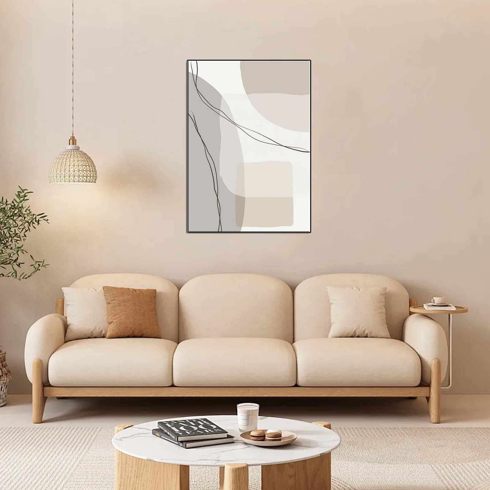 DFZEWKI Abstracts Paintings Art Boho Canvas Posters Wall Pictures for Living Room Home Decor(40x60cm(16x24in)/No frame)