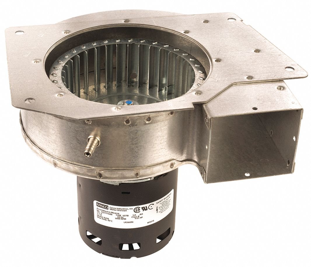 FASCO Rectangular Shaded Pole OEM Specialty Blower, Flange: No, Wheel Dia: 4-3/4