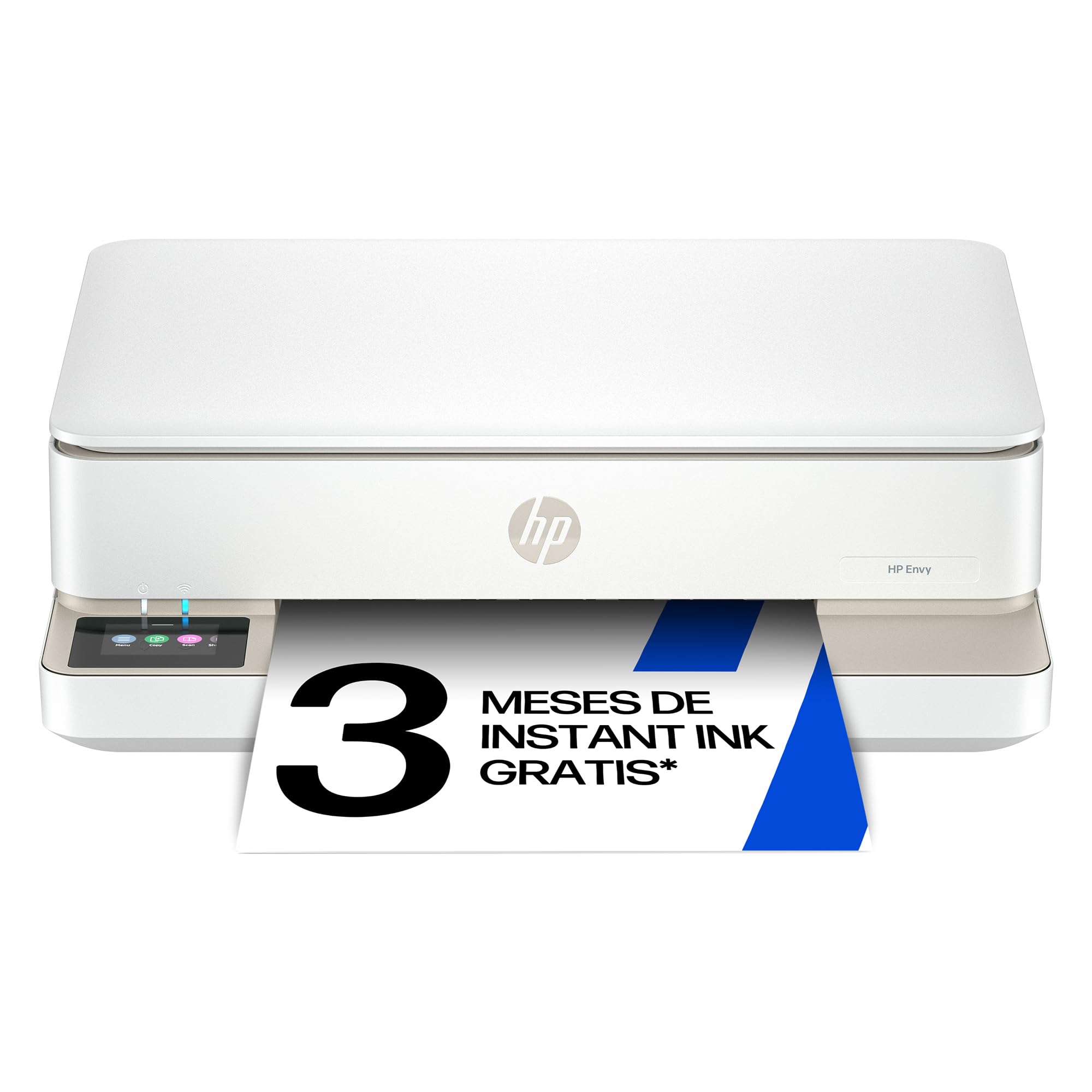 HP Envy 6120e 714L8B, A4 Colour Inkjet All-in-One Printer, Wi-Fi Connection, Auto Duplex Printing, Up to 10 ppm, 3 Months Instant Ink with HP+, White