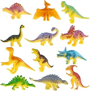 TOYANDONA 24pcs crianças adoráveis dinossauros figuras de dinossauros interessantes Modelos de dinossauros (estilo misto)