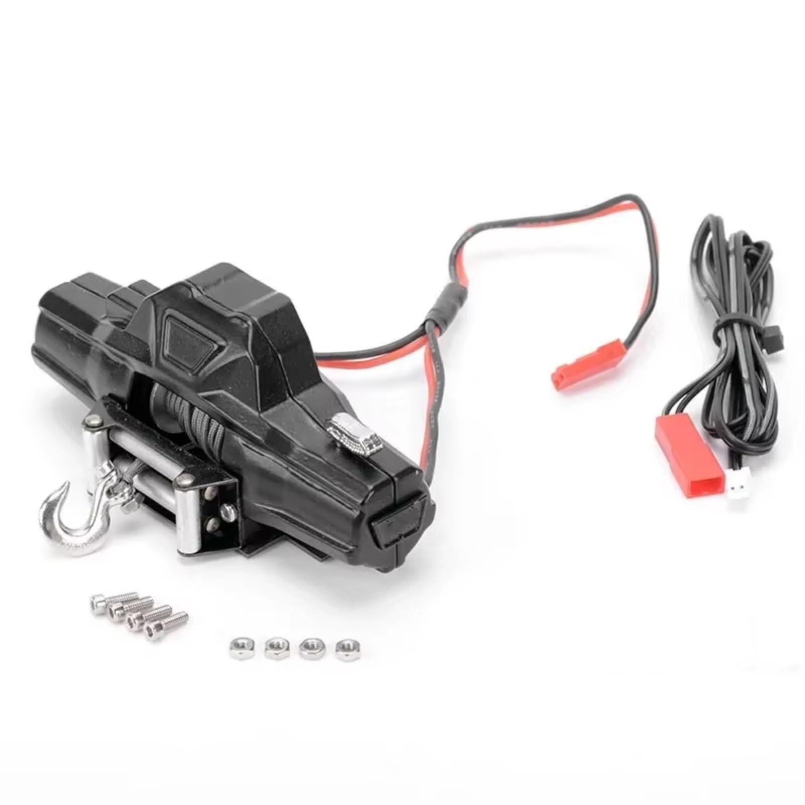 Gancho Remolque Cabrestante Doble Motor Material Especial para MK07 TK300 1/10 Piezas Modificación Actualizaciones Coche Control Remoto QT22150 Piezas para RC